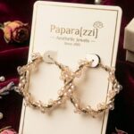 Pearl Halo Circle Earrings