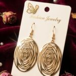 Golden Oval Earrings — Timeless Elegance